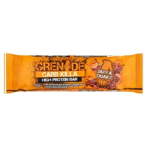 Grenade Carb Killa High Protein Bar Jaffa Quake Chocolate Orange 60g