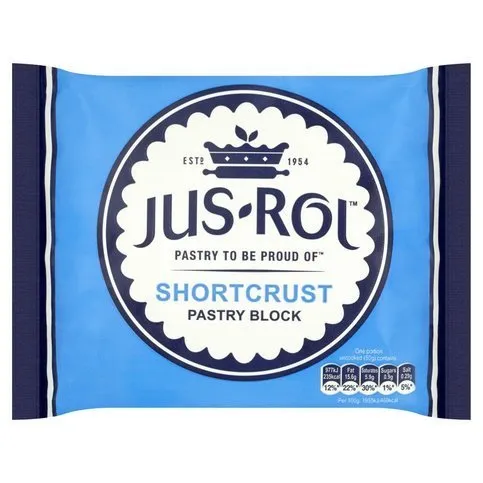 Jus-Rol Frozen Shortcrust Pastry Block 500g