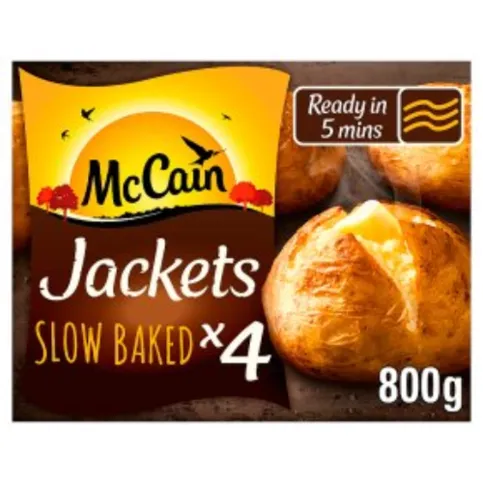 McCain Frozen Baked Jacket Potatoes 4 Pack 800g