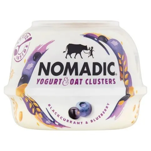 Nomadic Yogurt & Oat Clusters Blackcurrant & Blueberry 169g