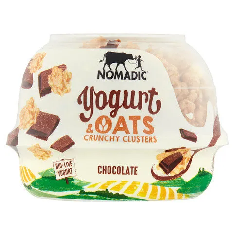 Nomadic Yogurt & Oat Clusters Double Choc 169g