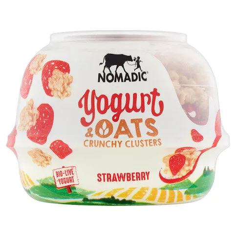 Nomadic Yogurt & Oat Clusters Strawberry 169g