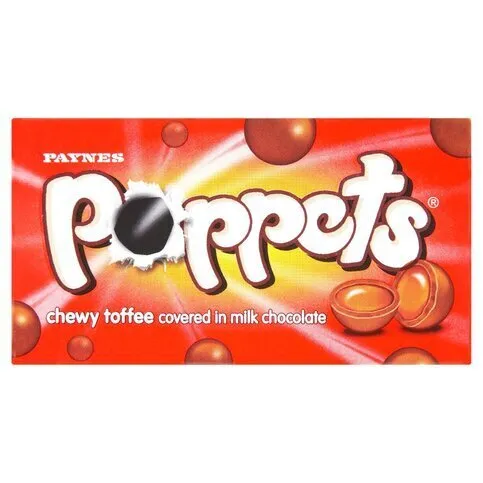 Poppets Chewy Toffee Sweets 40g