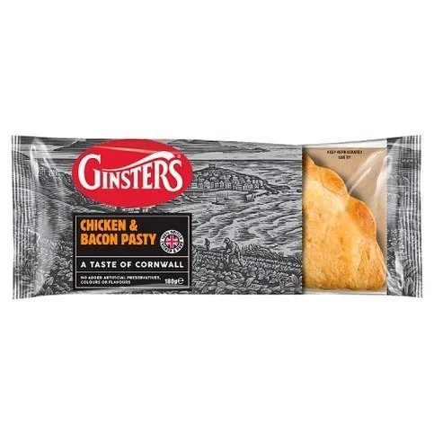 Ginsters Chicken & Bacon Pasty 180g