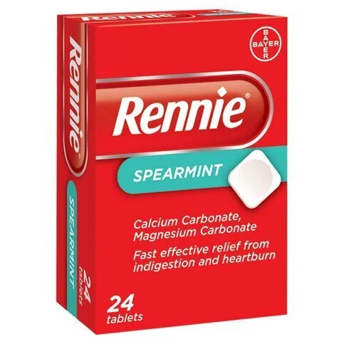 Rennie Spearmint Tablets 24 Pack
