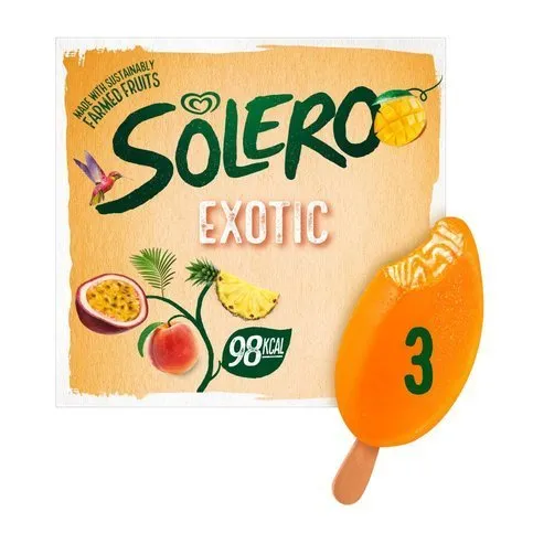 Solero Exotic Ice Cream 3 x 90ml