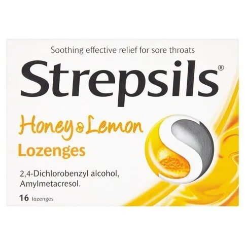 Strepsils Honey & Lemon Lozenges 16 Lozenges