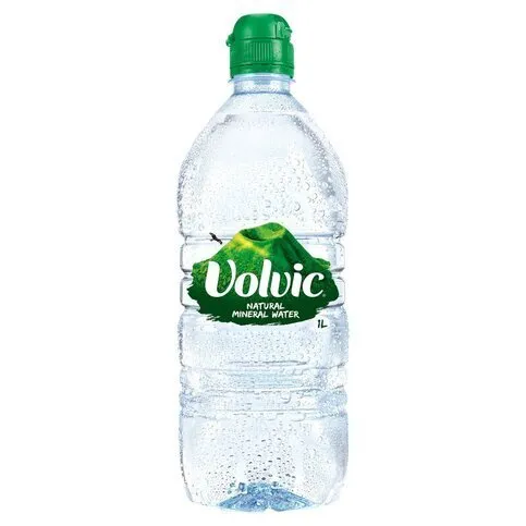 Volvic Natural Mineral Water Sports Cap 1L