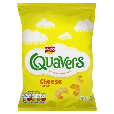 Walkers Quavers Cheese Crisp Snacks 20g
