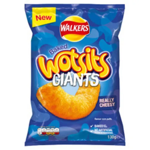 Walkers Wotsits Giants Really Cheesy 130g