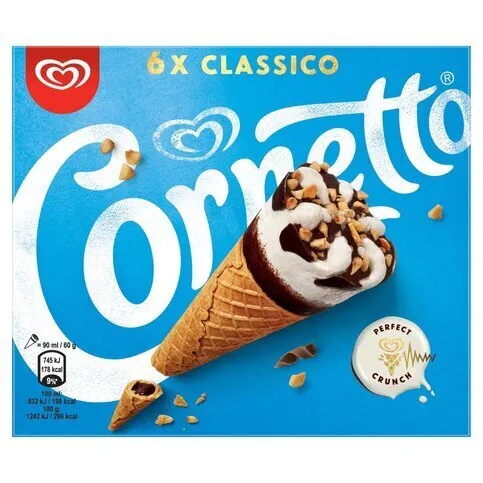 Walls Cornetto Classico 6 x 90ml