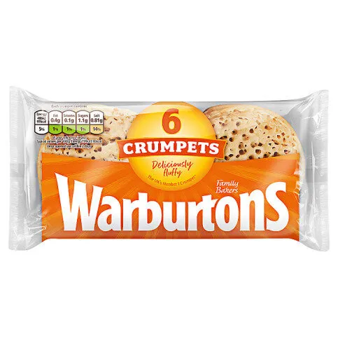 Warburtons 6 Crumpets
