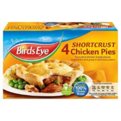 Birds Eye 4 Shortcrust Chicken Pies 620g