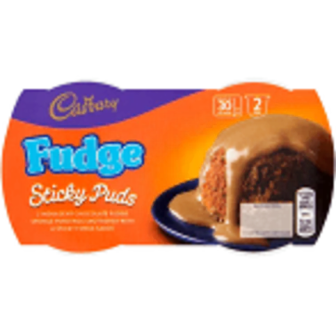 Cadbury Fudge Sticky Puds 2 x 95g