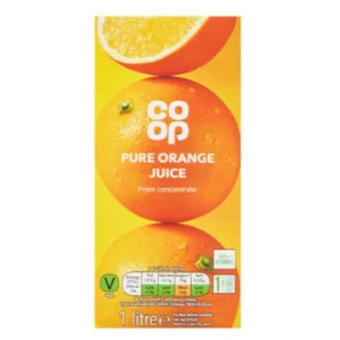 Co-Op Pure Orange Juice 1L