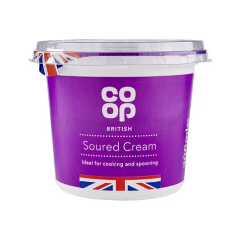 Co-op British Soured Cream 300ml