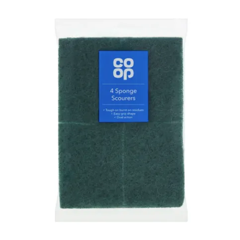 Co-op 4 Sponge Scourers