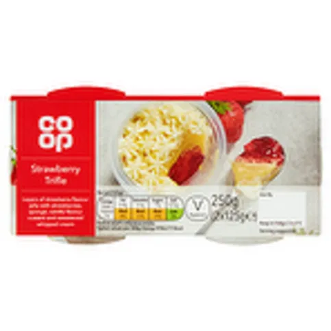 Co-op Strawberry Trifle 2 x 125g (250g)