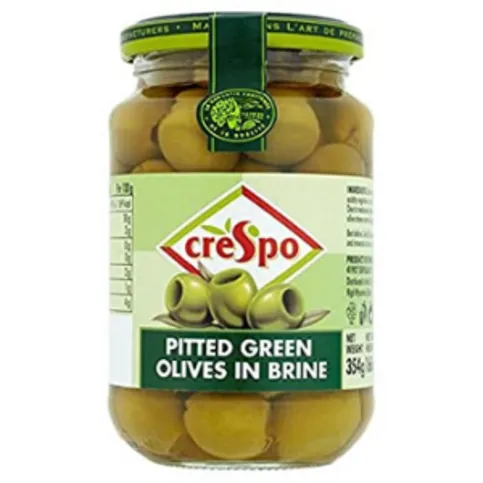 Crespo Pitted Green Olives 354g