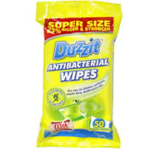 Duzzit Antibacterial Wipes 50 Pack