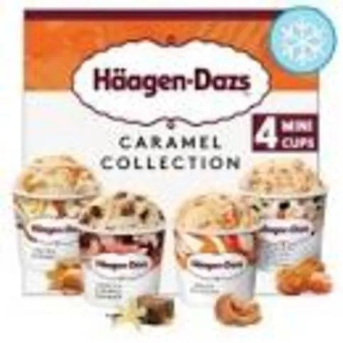 Haagen-Dazs Caramel Minicup Ice Cream Collection 4 x 95ml