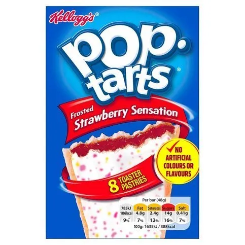 Kellogg's Pop Tarts Frosted Strawberry Sensation 8 × 48g (384g)