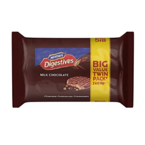 McVitie's Milk Chocolate Digestives Biscuits Twin Pack 2 x 316g