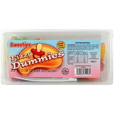 Sweeties Fizzy Tub Dummies 200g