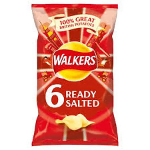 Walkers Ready Salted Multipack 6 x 25g