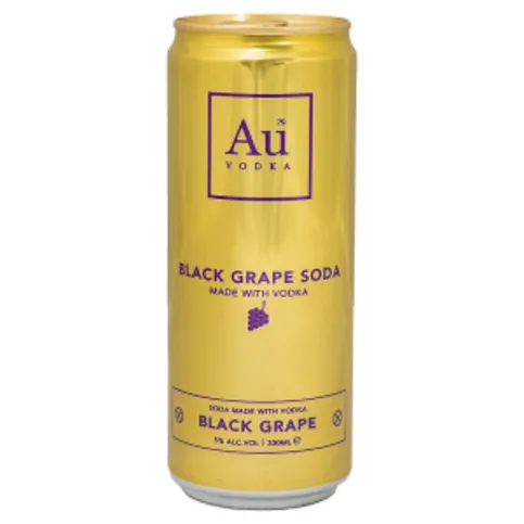 Au Vodka Black Grape Soda Made with Vodka 330ml