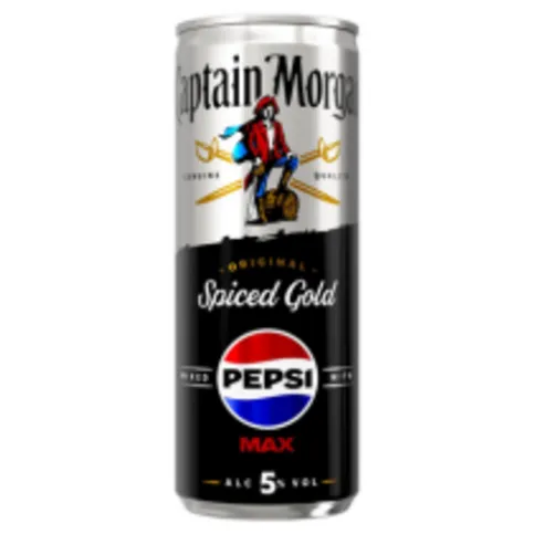 Captain Morgan Original Spiced Gold Rum and Pepsi MAX® Ready to Drink 250ml 5% vol