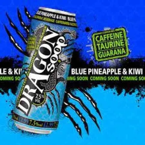 Dragon Soop Blue Pineapple & Kiwi Caffeinated Alcoholic Beverage 500ml