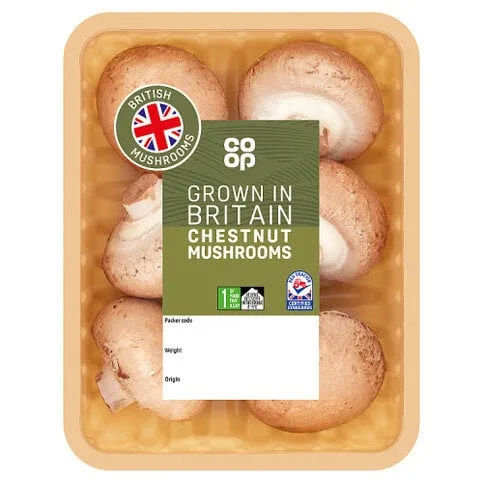 Co-op Chestnut Mushrooms 250g