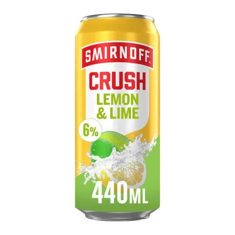 Smirnoff Crush Lemon & Lime 6% vol 440ml