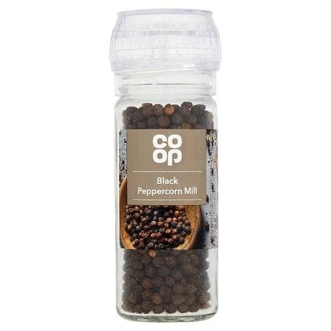 Co-op Black Peppercorns Mill 50g