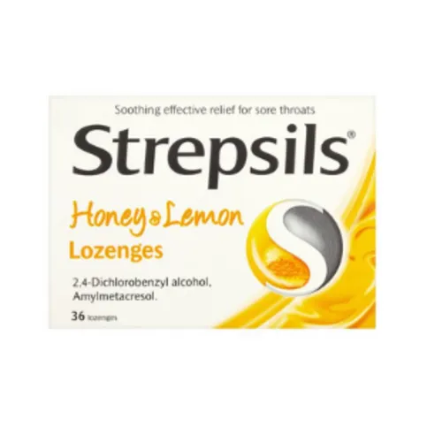 Strepsils Honey & Lemon Lozenges 36 Pack